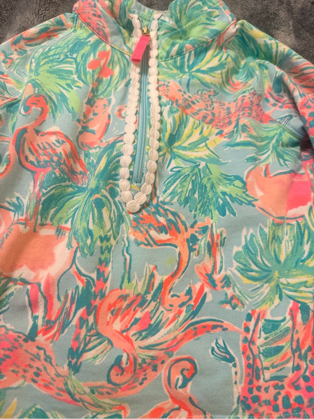 Lilly Pulitzer Girls Zipper Pullover - Picture 3 of 5